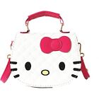 Sanrio Hello Kitty Design Bag, Faux Leather Stylish Handbag Anime Satchel Bag
