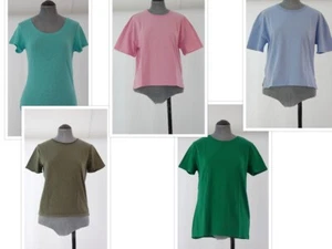 Bundle of 5 Top T Shirt Lots Of Khaki Pink Green Candy Blue Zara Primark Size S - Picture 1 of 24