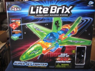 CRA Z ART LITE BRIX SUPER JET FIGHTER LIGHT BUILDING SYSTEM - Image 1 of 4