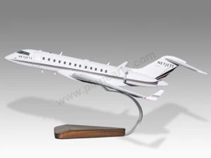 Bombardier Global 6000 Solid Kiln Dried Mahogany Wood Handcrafted Display Model - Picture 1 of 12