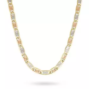14k Gold Tri-Color Valentino DC Kette (massiv) - Bild 1 von 13