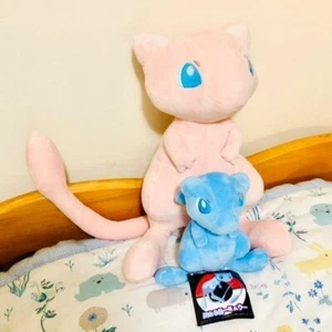 2 Life Size Mew Pokemon Plush Doll Pink Blue Cat Kitten Pocket Monster Plush - Picture 1 of 16