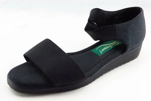 Grasshoppers Size 7.5 M Black Ankle Strap Fabric Women Sandal Shoes - Picture 1 of 7