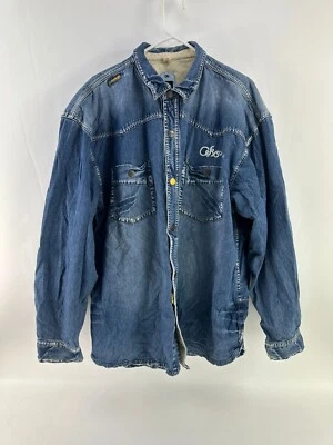 Camisa Denim Akademiks Ceks Agency For The Great Azul Botón a Presión Talla 2XL Foto 1 de 3