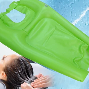 Green Inflatable Shampoo Basin Bowl Hair Washing Sink Tray for Bedside & in Bed - Picture 1 of 5
