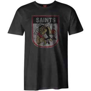 St Kilda Saints AFL Distressed 90's Retro Logo T Shirt Sizes S-3XL! - Picture 1 of 3