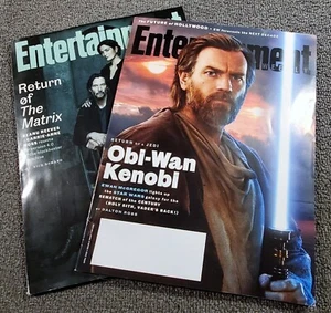 Entertainment Weekly Magazine Lot of 2 Movie Issues The Matrix Obi-Wan Kenobi - Picture 1 of 3