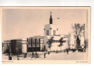 Hall of Religion COP Chicago 1933 s/w Foto Postkarte #1958 - Bild 1 von 2