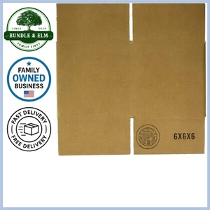 Confezione Scatola Spedizione 6x6x6 25 Carta Kraft Cartone Durevole Bulk - Foto 1 di 2