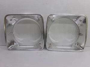 1976 76 1977 77 Plymouth Volare Head Light Bezels OEM Dodge Aspen Pair - Bild 1 von 5