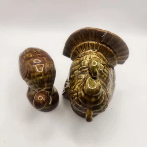 Thanksgiving Vintage Keramik Truthahn Salz & Pfefferstreuer. Tom und Henne - Bild 1 von 10