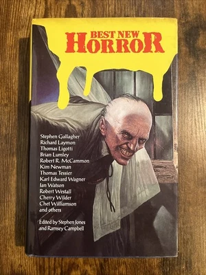 BEST NEW HORROR Robert R Mccammon  Book Hardcover HCDJ 1991 Carrol Graf - Image 1 of 4