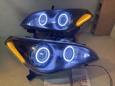 RARE! Infiniti M37 2010-2015 BLACK OUT DUAL HALO Amber AFS HID Headlight Set OEM - Изображение 1 из 4
