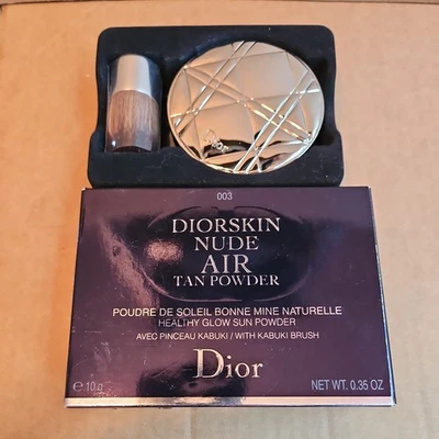 DIORSKIN NUDE AIR TAN POWDER WITH KABUKI BRUSH 10G #003 CINNAMON NIB - Image 1 of 4
