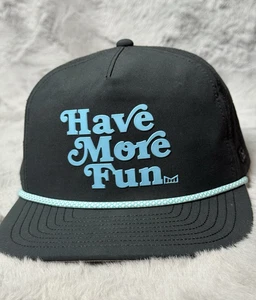 Melin Hat Cap Black Extra Large Coronado Hydro Rope Have More Fun Golf Golfer - Picture 1 of 11