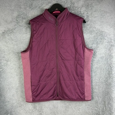 Rapha Insulated Gilet Mens XL Burgundy Body Warmer Cycling Outdoors Pockets - Image 1 of 4