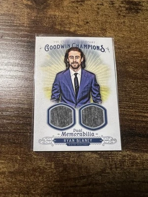 Ryan Blaney Memorabilia Dual Swatches 2018 Upper Deck Goodwin Champions Racing - Image 1 of 2