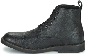 Botas de cuero Levi's Track de cuero negras con cordones al medio tobillo para hombre - Imagen 1 de 7