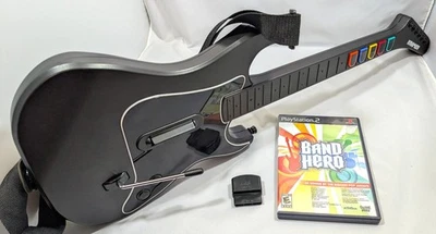 Playstation PS2 беспроводной Крамер гитара герой с ключом ремень группы герой игры - Изображение 1 из 4