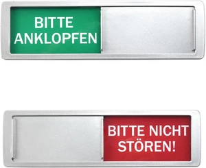 BITTE ANKLOPFEN - BITTE NICHT STOREN Türschild Bitte Nicht Stören Schild Bitte A - Bild 1 von 7
