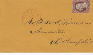 US Scott 26a, 3 cents Dull Red,on cover 1857, VF+, scv. $190 - Picture 1 of 3