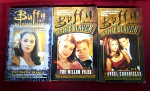 3 Buffy The Vampire Paperback Books Faith Trials, Angel Chronicles, Willow Files - Picture 1 of 7