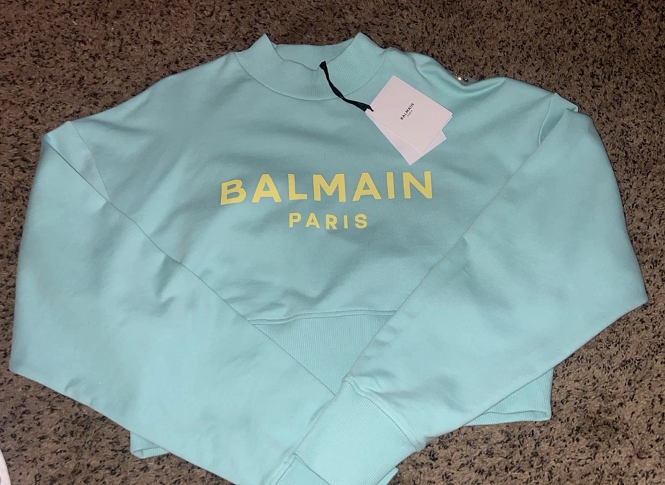 Moletom cropped Balmain - Imagem 1 de 3