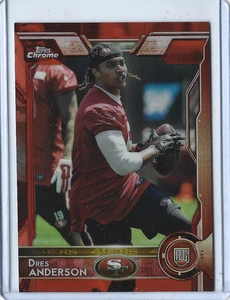 Scheda Rookie Parallela Rifrattore Arancione 2015 Topps Chrome Dres Anderson 🏈49ers🏈 - Foto 1 di 1