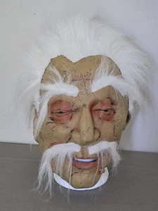 PMG Halloween Mask Old Man White Hair Mustache Albert Einstein 2011 - Picture 1 of 14