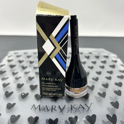 Mary Kay Gel Liner Duo Dramatic Gold #094672 .14 OZ Eye Shadow Shimmer Sparkle - Image 1 of 2