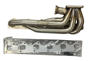 T4 Turbo Manifold 44mm Waste Gate For BMW M30 B34 B35 E30 E34 E28 E24 E9 SS304 - Picture 1 of 12