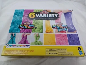 Play-Doh Sand Variety 6-Pack Multicolor Shimmer Stretch 24oz Ages 3+ Hasbro - Bild 1 von 6
