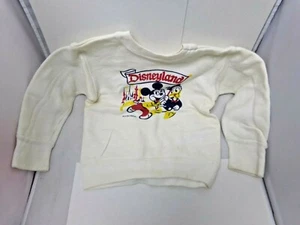 Vintage Disneyland Size 10 Children's Pullover White Sweater 022322DMT2 - Picture 1 of 4