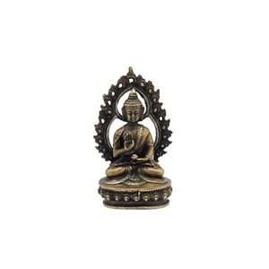 Tibetischer Amoghasiddhi Buddha 4,7′′ Statue - Bild 1 von 4
