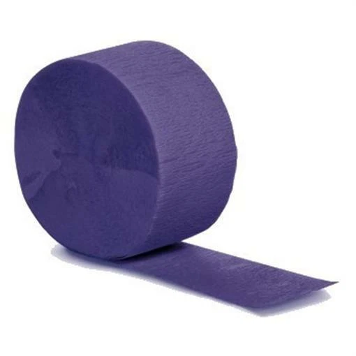 Purple Crepe Paper 81-Foot Roll Purple Hanging Party Decorations Supplies - Image 1 of 1