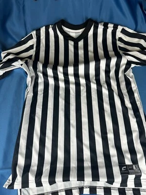 Nueva Camiseta Champro Árbitro de Baloncesto Oficiales Dri-Gear Negra Blanca XL Foto 1 de 3
