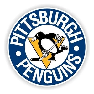 Pittsburgh Penguins (Blue) Round Decal / Sticker Die cut - Picture 1 of 1