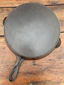 Pre Griswold Erie #10 First Series Cast Iron Skillet