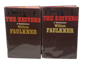 2 Copies The Reivers by William Faulkner 1962 1st Printing Edition STATED HC/DJ - Picture 1 of 11