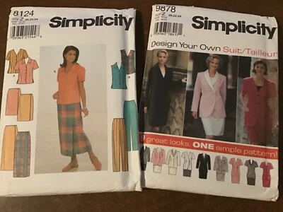 Simplicity 8124 9878 ~ Top Pants Skirt Pants Suit ~ Size 20 22 24 - Image 1 of 4