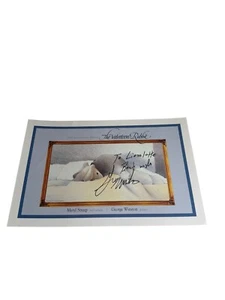 SELTEN ~ THE VELVETEEN RABBIT ~ POSTER GEORGE WINSTON signiert von David Jorgensen - Bild 1 von 7
