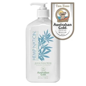 Australian Gold Hemp Nation Aloe & Ocean Water Moisturiser Tan Extender 535ml - Picture 1 of 1