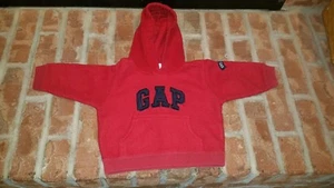 GAP RED UNISEX PULLOVER HOODIE~MED 6-12 MTHS~RED - Picture 1 of 2