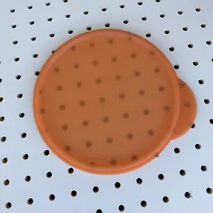 Tupperware # 5455A-1 Round Orange 7 1/4" Replacement Lid - Lid Only - Picture 1 of 2