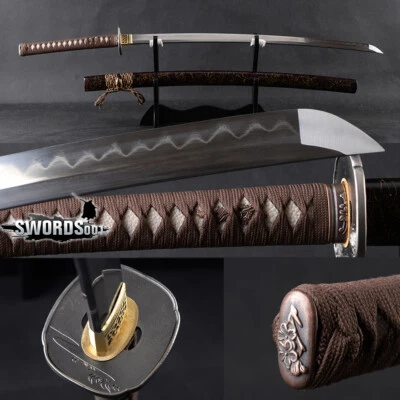 40'' Clay Tempered Folded Steel Katana Japanese Samurai Sharp Sword Full Tang - Image 1 of 4
