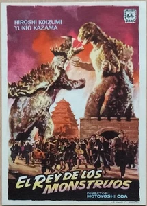 Gigantis, the Fire Monster ORIGINAL Spanish '58 HERALD Godzilla Mac Gomez art! - Imagen 1 de 3