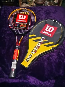 Neu! Wilson Oversize Court Zone Stretch 28 Tennisschläger & Cover 4 1/4" Grip - Bild 1 von 14
