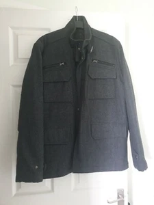 Men's Grey Wool DKNY Jacket Size M - Picture 1 of 12