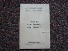 Notes for New Arrivals, R.A.F. Yatesbury No.1 Recruit Centre - RAF document.