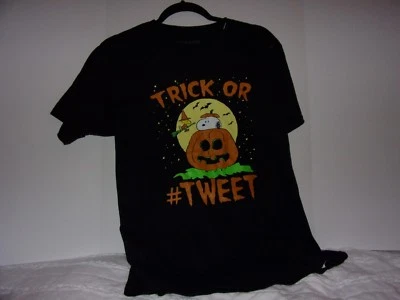 Peanuts: Boys/Juniors, XL Short Sleeve T-Shirt, Halloween, Trick Or #Tweet / New - Image 1 of 2